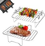 2 Pcs Air Fryer Rack for Double Bas