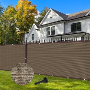 VANDHAM Fence Privacy Screen 6x50FT Protective Fence with Grommets Heavy Duty Fencing for Wall Garden Back Yard Outdoor Home Decoration Zip Ties Included