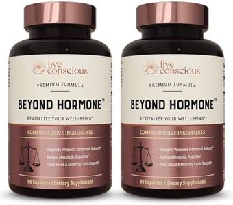 Live Conscious Beyond Hormone Daily Menopause & PMS Supplement - Metabolism Support & Healthy Estrogen Balance for Women - Berberine, DIM, Chaste Tree Berry, Maca Root, Myo & D-Chiro-Inositol - 90 Ct.