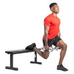 Sunny Health & Fitness Flat Weight Bench for Workout, Exercise and Home Gyms with 365 kg Weight Capacity - SF-BH620037