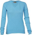 Cashmere Boutique 100% Pure Cashmere Spring Crew Neck Sweater for Women – Long Sleeve, Classic Style, and Pullover Sweater - Turquoise Green, Medium