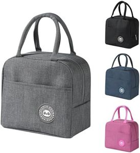 Ruucy Imperméable Sac Glaciere Isotherme Repas en Feuille d'Aluminium, Épaissir Sac Lunch Box Étanches, pour Femmes, Hommes, Enfants, École e Bureau (Gris)