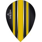 Mission Mesh Dart Flights - 100 Micron - Pear (Yellow, 10 sets (30))