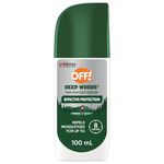 OFF! Deep Woods Insect & Mosquito Repellent Pump Spray, 25% DEET Bug Spray, Long-Lasting Protection Camping Hiking Hunting, Insect Repellent Non-Greasy, Travel Size, 100mL