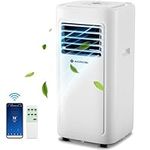 AAOBOSI Portable Air Conditioner,10000 BTU WiFi Air Conditioner Portable for Room up to 350Sq.ft 4-IN-1 Portable AC with Dehumidifier & Fan 2-Speed, App&24H Timer For Bedroom,Office,Home