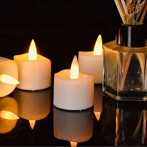 Actpe Timer Tealight Candles with Flickering Flame, 12pcs Realistic Bright Unscented Small LED Electric Fake Battery Operated Candle for Seasonal & Festival Celebration, Warm White