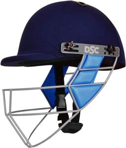 DSC GUARD Cricket Helmet | Navy Blue | Size: Small | for Men & Boys | Steel Grill | Adjustable Back Support Strap | Removable and washable sweatband | Lightweight