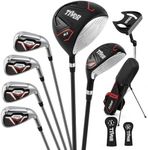 Golf Clubs Set for Men Left Hand Black 7 Pieces