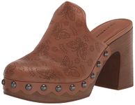 Lucky Brand Women's Immia High Heel Clog, Tan, 8 UK