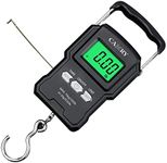 Luggage Scale Hand Scale Fishing Scale with Measuring Tape Ruler 165lb/75kg Backlit LCD Screen