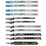 Bosch T11C 11 pc. Laminate/Wood/Metal T-Shank Jig Saw Blade Set