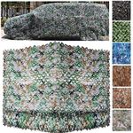 Garden Camouflage Netting,Camo Net for Camping,Military Hunting Mesh Nets,Outdoor Sun Shade for Hunting Blind Shooting Military Theme Party Decorations Kid Game,Forest,1X7m/3.28x22.97ft