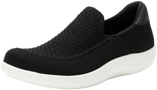 Alegria Women's Steadie Night Comfort Slip On Vegan Knit Upper Nurses Clog Shoe 8-8.5 M US