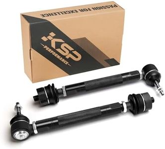 KSP Heavy Duty Tie Rods for 1999-2007 Chevy GMC Silverado Sierra 1500, 0-6" Adjustable Tie Rod Ends Kit Fit Escalade Avalanche Suburban Tahoe Yukon 4x4 Trucks Only, 2PCS Front Lower Tie Rod Links