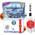 Aqua RO First Ionized Alkaline Mg2+ Domestic Water Purifier (RO+ LED UV+ COPPER+ ALK+ B12+ HIGH TDS MEMBRANE+ TDS CONTROL) Fully Automatic | 20 LPH | 12L Storage (1 Year Service Kit+ TDS Meter Free*)