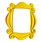 Handmade Friends Peephole Frame - As seen on Monica’s Door on Friends TV Show (Yellow)