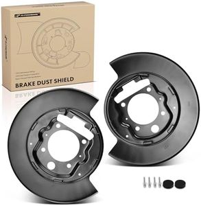 A-Premium Rear Driver and Passenger Side Brake Dust Shield Compatible with Select Ford Models - F-150 F150 2004 2005 2006 2007 2008, Rear Disc Brake - Replace# 4L3Z2C028AA, 2-PC Set