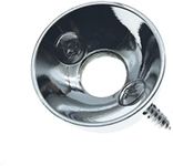 KAISH Chrome Brass Metric Electric Guitar Jackplate Electrosocket Jack Plate for FD Import Style Tele/Telecaster