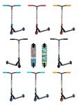 Two Bare Feet Stunt Scooter - Wedge and Aztec Freestyle Stunt Scooters for Tricks, Kids, Teens, Adults (Wedge Black/Blue)