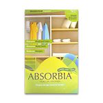 Absorbia Moisture Absorber Hanging Pouch | Mountain Fresh Fragrance 440 g | Odour Absorber & Dehumidifier for Wardrobe, Closet & Bathroom| Fights Against Moisture, Mould, Fungus & Musty Smells…