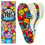 Insoles for Shoes | Replacement Shoe Inserts for Kids or Sole Inserts for Children & Toddler Size 2 Pairs Cut to Fit Soft Foam Gel (Grape Lollipop)