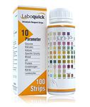 Laboquick 10 Parameter Urine Test Strips (Pack of 100) - Urinalysis Test Strips UK - Effective UTI Test Strips for Infection - Urine Dipstick Test Strips Reliable Urinalysis Sticks, Ketone Test Strips