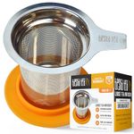 Tiesta Tea - Brewbasket, Stainless Steel Tea Basket Infuser for Loose Leaf Tea | Reusable Tea Infuser with Fine Mesh, Steeps Hot, Iced Tea & Coffee, Tea Steeper for one Cup - Holds 5 Ounces of Tea