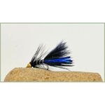 12 pack of Mini Goldhead Flash Damsel Black/Blue Lures Fishing Flies. Size 12