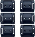 6Pcs Battery Wall Mount Holder Set | Compatible with Makita 18V LXT | Nice Battery Storage Organizer for Workshops, Truck Pannels, Shelves, Black