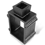 Deecaray Black Cast Iron Flask Mold Holder 2 Pieces, Suitable for Sand Casting Metal, Jewelry and Casting Tools