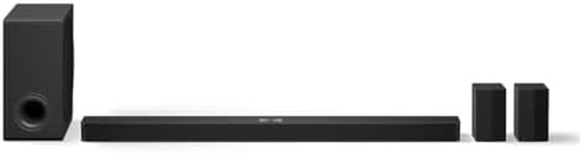 LG S90TR - Intelligente Soundbar, 670 W Leistung und 7.1.3 Kanäle, Dual-Wireless-Lautsprecher, 3 vertikale Lautsprecher, Surround-Sound Dolby Atmos und DTS:X, Hi-Res 24Bit/96kHz
