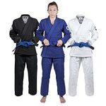 Gold BJJ Foundation Women's Gi - Jiu Jitsu Gi for Women - IBJJF Competition Legal Womens BJJ Gi (Royal Blue, F1)