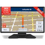 Sat Nav for Car/Truck/HGV - 9 Inch GPS Navigation UK 2025 with Lifetime Free Maps Updates, Real Voice Guidance, Speed Camera Alerts, Postcode Search & Lane Assist