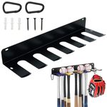 RT&BS Baseball Bat Holder Rack, Metal Baseball Softball Bat Hanger Racks - Holds 12 Player Bats Black Color