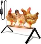 Heated Chicken Perch Chicken Heater for Coop Two Temperature Adjustable Waterproof Heated Roosting Bars for Chickens Heater for Chicken Feet Chicken Coop Accessories