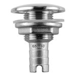 Attwood Stainless Steel Barbed Short Straight Thru-Hull, 5/8-Inch