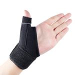 ACWOO Thumb Wrist Support Brace, Compression Reversible Thumb & Wrist Stabilizer Splint for Trigger Finger, Pain Relief, Arthritis, Tendonitis, Sprained, Carpal Tunnel, Fits Right and Left Hand