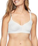 Warners womens Easy Does It No Bulge Wire-Free Bra, White, Medium US