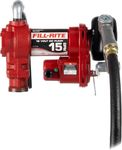 Fill-Rite FR1210H 12V 15 GPM Fuel Transfer Pump w/Discharge Hose & Manual Nozzle