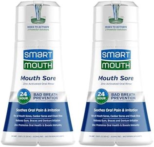 SmartMouth Mouth Sore Zinc Oral Rinse 2 Pack
