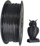 Black Marble PLA Filament 1.75mm 3D Printer Filament 1KG 2.2LBS Glittery Sparkle Shining PLA Material Glitter Black Sky Speckle Sparkly Galaxy Black Color