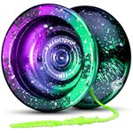 MAGICYOYO Yoyo N11 Unresponsive Yoyo for Advanced Yoyo Players, Metal Trick Yoyo for Kids/Adults, Alloy Professional Yo-yos with 4 Colors Yoyo Ball, 6 Yoyo Strings, Yo Yo Glove and Yo-yo Bag