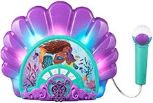 eKids The Little Mermaid Karaoke Microphone with Boombox for Fans of The Little Mermaid Toys, Kids Karaoke Machine with Built in Music