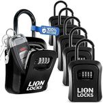 Lion Locks Lock Box for Keys, 6 Pac