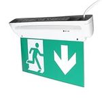 Battery Powered Emergency Exit Sign, Bright AC85-265V Emergency Exit Sign for Business