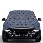 AUTOUNIKO Waterproof Spike Car Cover for Dogs & Monkeys Complete Protection from Street Dogs & Monkeys Compatible with All Hatchback,Sedan and SUV Cars 13.4 Feet Universal Size