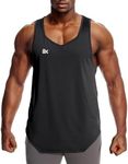 BROKIG Men's Irregular Gym Tank Top