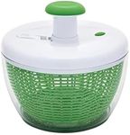 Farberware Easy to use pro Pump Spinner with Bowl, Colander and Built in draining System for Fresh, Crisp, Clean Salad and Produce, 6.6 quart, Green