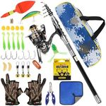 Telescopic Fishing Rod and Reel Com