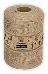 TOWNBUS- Pack Of 1 | 2Ply | 250 Meters | Raw Natural Jute Twine, Arts And Crafts Jute Rope For Packaging, String For Gifts, Diy Crafts, Decoration, Bundling, Bronze